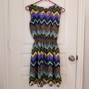 Drunken Tango Multicolored Dress * Size L Large
